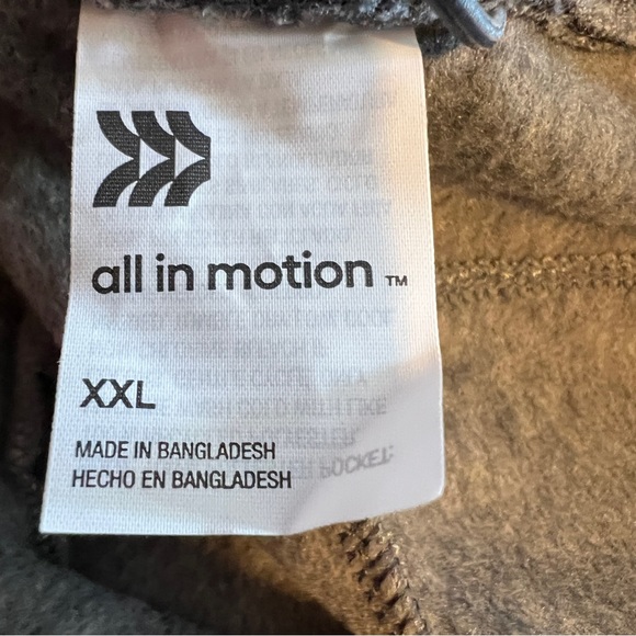 All in Motion XXL Gray MicroFleece Jogger w/Inside Stretch Drawstring Wa… - Picture 10 of 11
